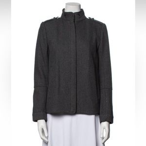 Vince Gray, Wool Jacket with Zipper Closure in Size US2